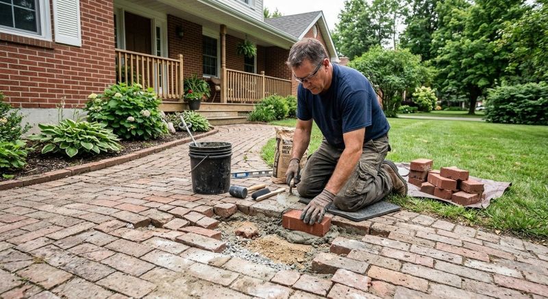 Brick Pathway Repair