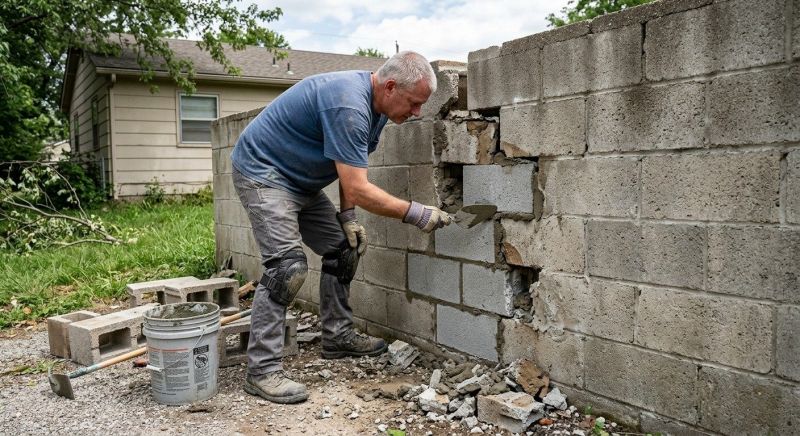 Concrete Block Repair