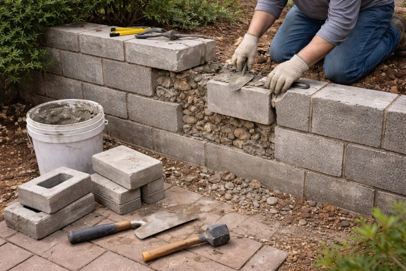 Block Wall Repair in Pickens, SC