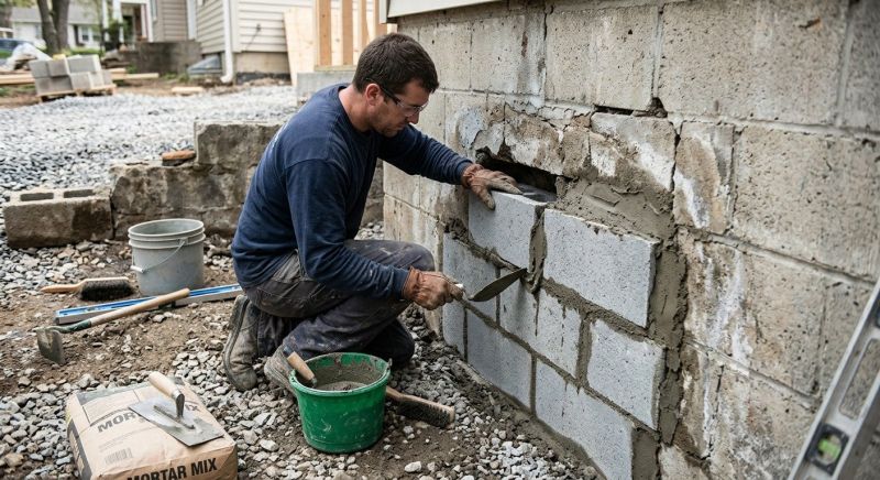 Block Wall Repair in Walhalla, SC