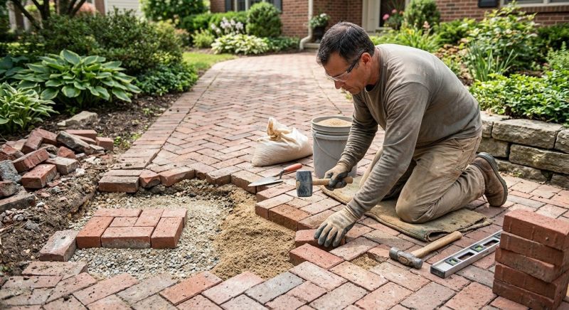 Brick Driveway Repair in Seneca, SC
