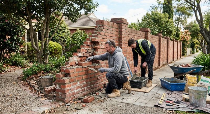Brick Fence Repair in Seneca, SC