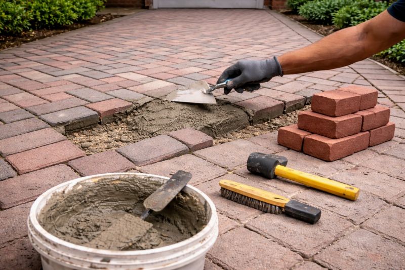 Brick Flatwork Repair in Fair Play, SC