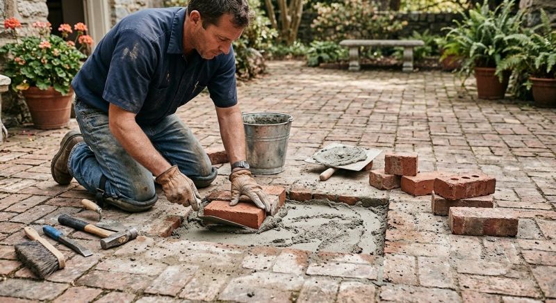 Brick Flatwork Repair in Walhalla, SC