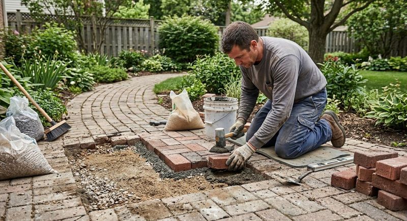 Brick Pathway Repair in Seneca, SC