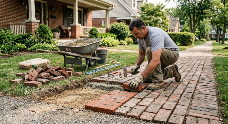 Brick Pathway Repair in Seneca, SC