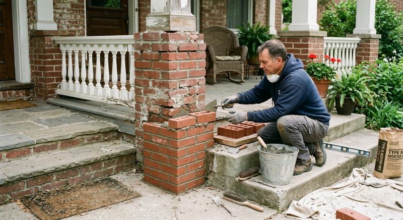 Brick Stairs Repair in Anderson, SC