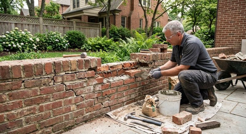 Brick Wall Repair in Townville, SC