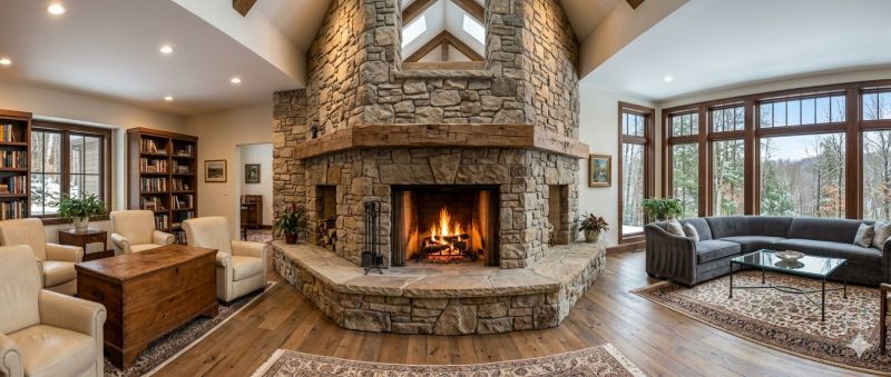 Stone Chimney Installation in Fair Play, SC