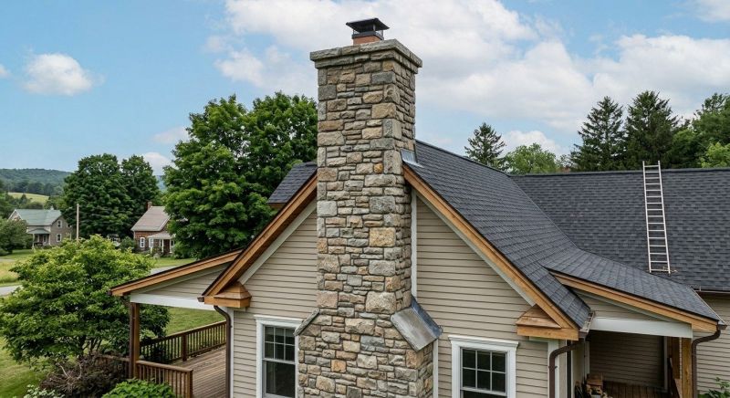 Stone Chimney Installation in Toccoa, GA