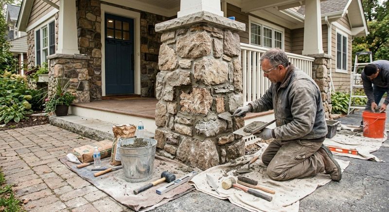 Stone Column Repair in Seneca, SC